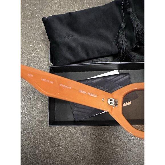 THE ATTICO Irene Geometric Sunglasses in Orange